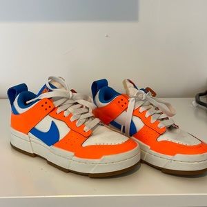 Nike low disrupt orange/blue